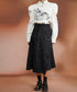 Asymmetrical Embroidered Skirt